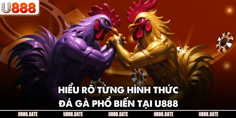 Hiểu rõ từng hình thức đá gà phổ biến tại U888